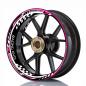 Preview: Wheelskinzz® "Racing EVO" Pink/Schwarz/Weiß