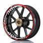 Preview: Wheelskinzz® "Racing EVO" Rot/Schwarz/Weiß