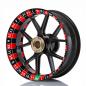 Preview: Wheelskinzz® Roulettdesign Schwarz/Rot