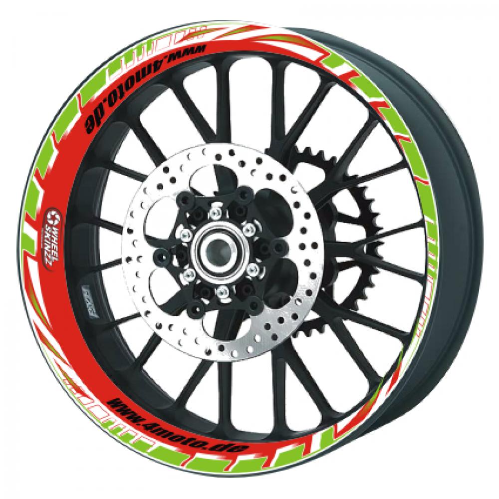 Wheelskinzz® rf_weiss_if_rot_df_gruen_tx_schwarz