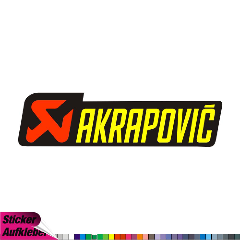 Akrapovic - vertikaler Aufkleber : : Auto & Motorrad