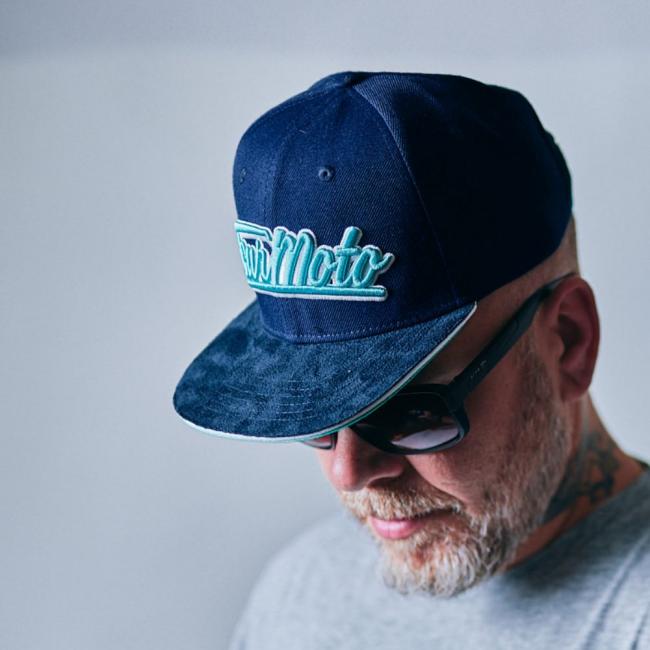 4moto "FOURMOTO" Snapback Cap Navi Türkis