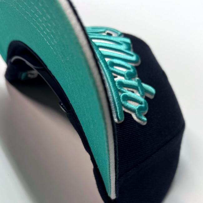 4moto "FOURMOTO" Snapback Cap Navi Türkis