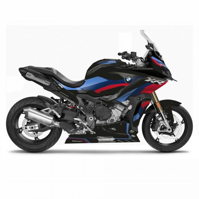 BMW S1000XR (21-_) Graphic Kit "Tricolore N°1" Black